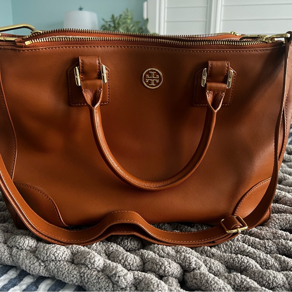 Tory Burch Tan Leather Satchel